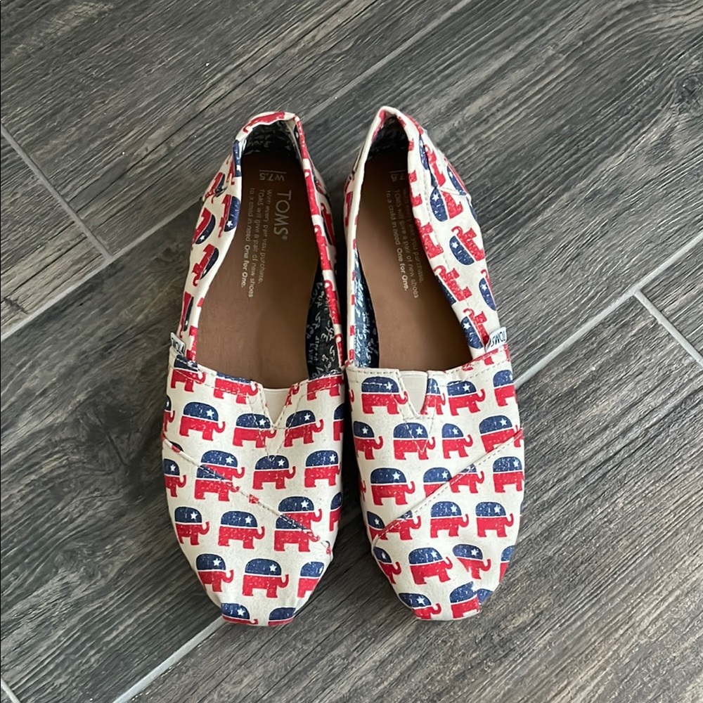 TOMS rock the election  - Red and Blue